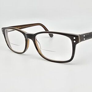 *SOLD* Perry Ellis PE 300-3 Dark Brown Striped Woodgrain Eyeglasses Frame